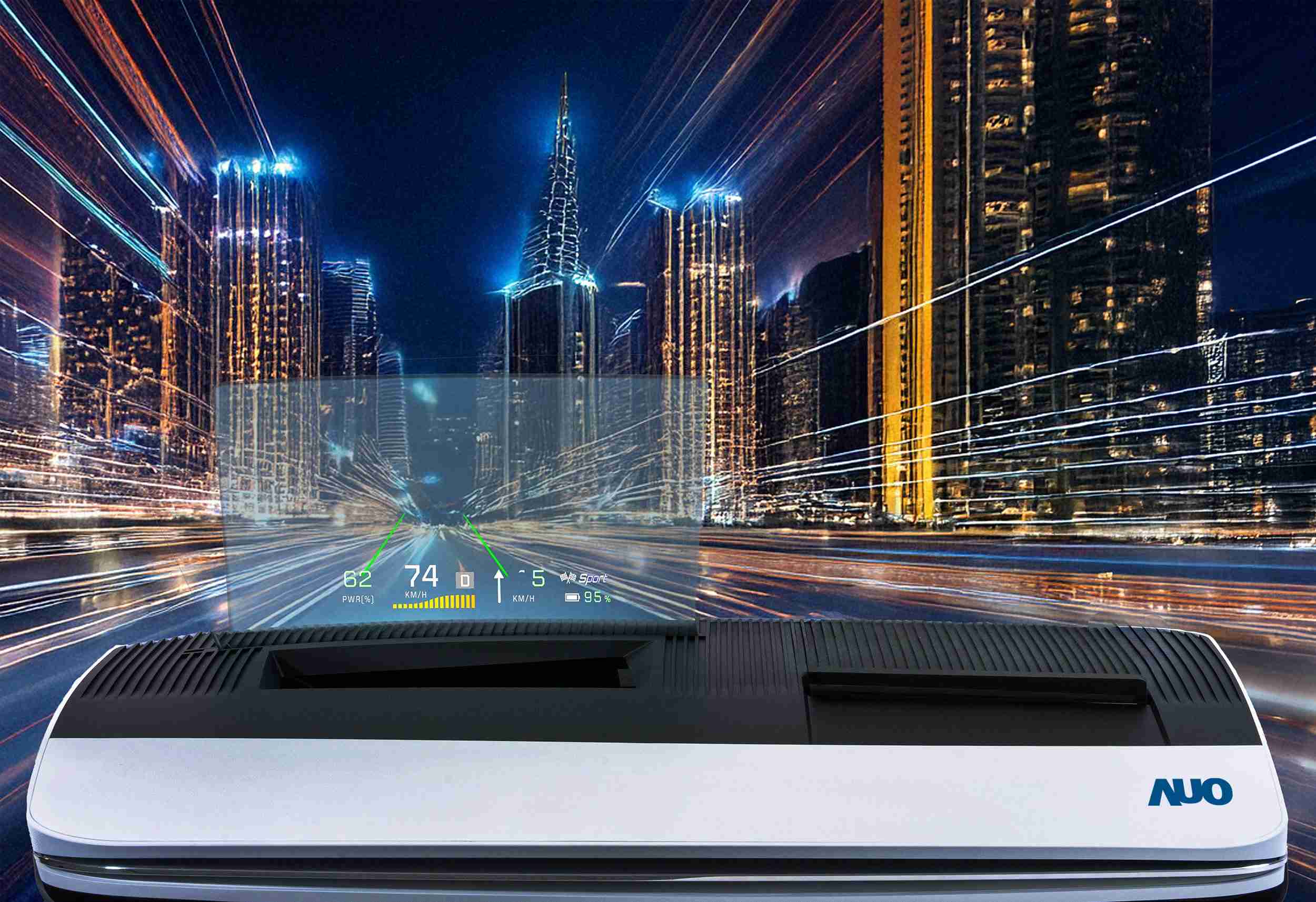 尊龙集团推出13吋Micro LED抬头显示器，，提供高入眼亮度、、、高色彩饱和度的显示质量，，在阳光下或黑暗中都清晰可见，，并利用Micro LED模块体积小的优势，，解决车用空间有限的痛点